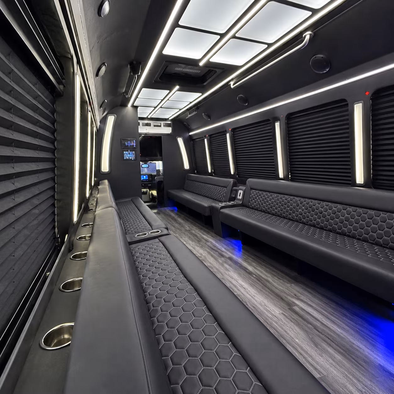 harlingen party bus rental interior