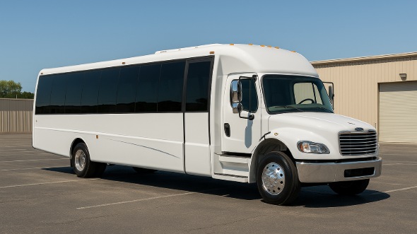 Exterior of Charter Bus Company Harlingen's 20 Passenger Mini bus in Harlingen
