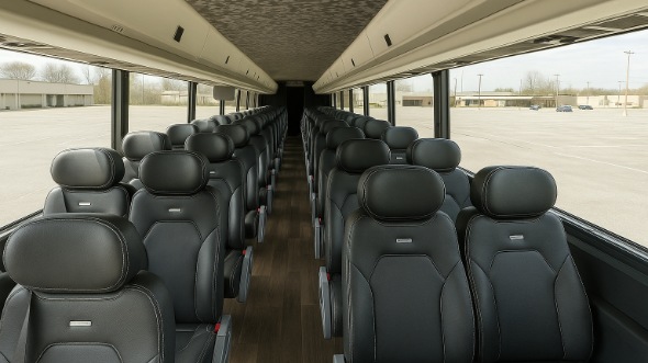 Interior of Charter Bus Company Harlingen's 25 Passenger Mini bus in Harlingen