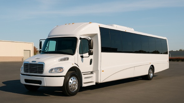 Exterior of Charter Bus Company Harlingen's 28 Passenger Mini bus in Harlingen