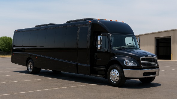 Exterior of Charter Bus Company Harlingen's 30 Passenger Minibus in Harlingen