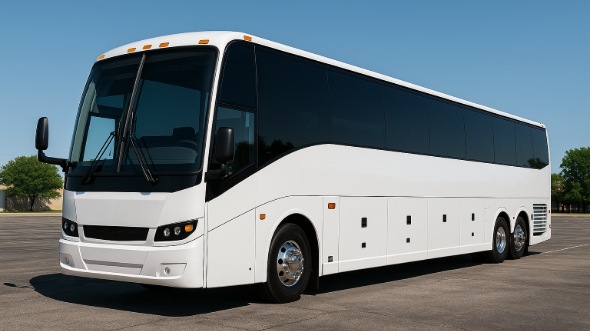 Exterior of Charter Bus Company Harlingen's 54 Passenger Charter Bus in Harlingen