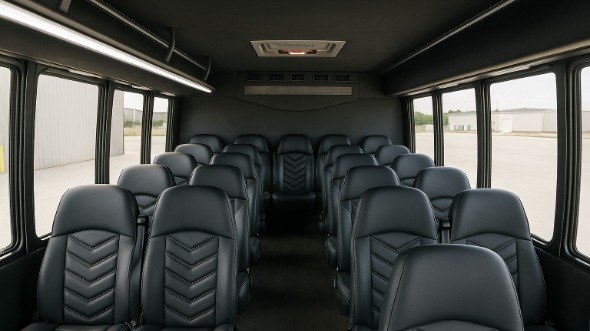 harlingen 25 passenger minibus inside