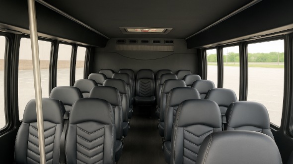 harlingen 28 passenger minibus inside